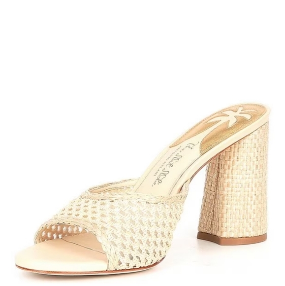 Antonio Melani x The Nat Note, the Riviera Woven women's Metallic Slip-On Mules - Picture 2 of 9